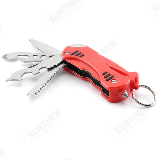 Multifunctional EDC Tools Stainless Steel Screw LED Light Window Breaker Outdoor Survival Tools