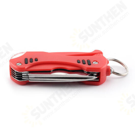 Multifunctional EDC Tools Stainless Steel Screw LED Light Window Breaker Outdoor Survival Tools