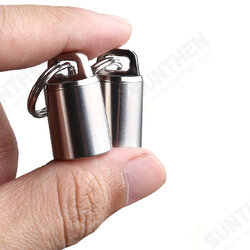 Multifunctional Mini Medicines Storage Can EDC Sealed Capsule Titanium Waterproof Shell Container Outdoor Camping Lifesaving Tools Multifunctional Mini Medicines Storage Can EDC Sealed Capsule Titanium Waterproof Shell Container Outdoor Camping Lifesaving Tools