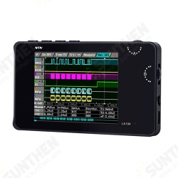 LA104 Digital Logics Analyzer 2.8 inch Screen 4 Channels Oscilloscope SPI IIC UART Programmable 100MHz Max Sampling Rate LA104 Digital Logics Analyzer 2.8 inch Screen 4 Channels Oscilloscope SPI IIC UART Programmable 100MHz Max Sampling Rate