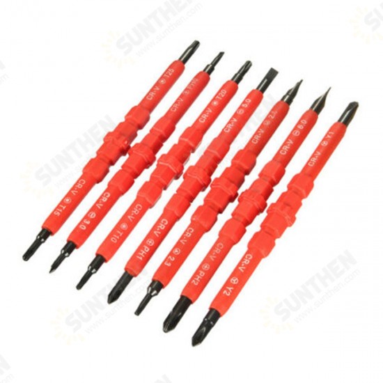 8PCS Electronic Insulated Hand Screwdriver Tools Accessory Set DIY Magnetic Tips