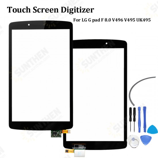 Touch Screen Digitizer Lens Replacement +Tools For LG G pad F 8.0 V496 V495