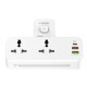SC2311 20W 3-Port USB Charger Extension Power Strip With 1*20W USB-C Power Delivery/1*18W USB QC3.0/1*USB-A Wall Charger Adapter Fast Charging
