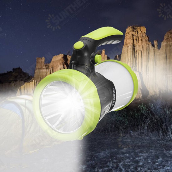 10W Rechargeable Rotating LED Camping Lantern 6000mAh Emergency Hiking Light with 4 Modes