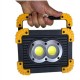20W Double Round USB Portable Waterproof COB Camping Light Rechargeable 3Modes LED Work Light