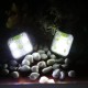 2Pcs USB Rechargeable Running Light Fluorescent Running Light Chest Light Comes with Two Headbands and Hand Straps