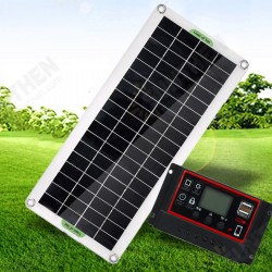 30W Solar Panel Kit 12V Battery Charger 100A Controller USB RV Travel Camping 30W Solar Panel Kit 12V Battery Charger 100A Controller USB RV Travel Camping
