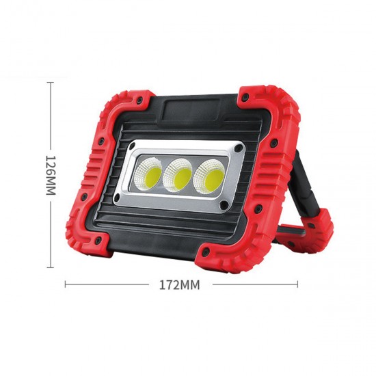 380W Work Flood Light Rechargeable Portable COB LED Spot Lamp Outdoor Camping