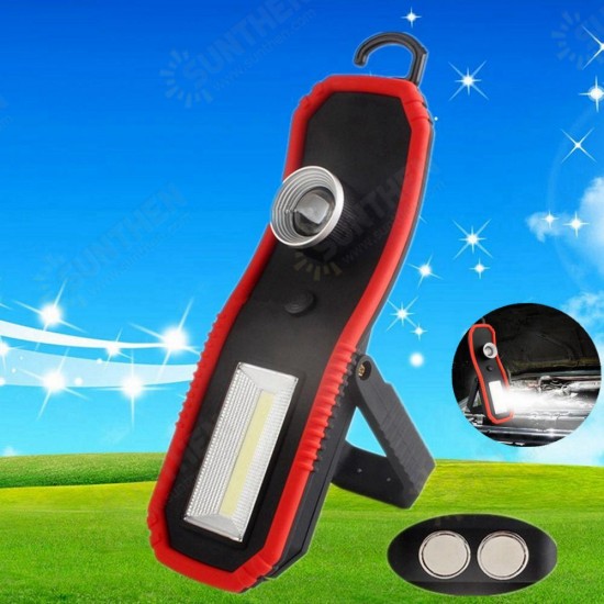 3W 120lm Portable COB High Power LED Work Light Battery Powered Zooming Camping Light for Outdooor