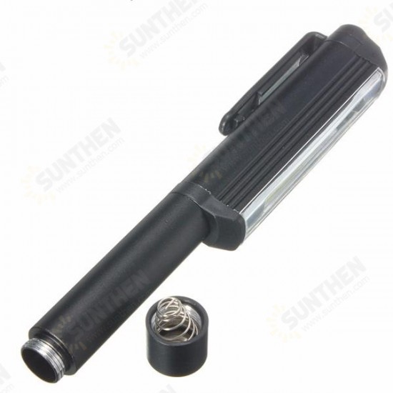 3W LED COB Pocket Pen Clip Light Work Inspection Lamp Magnetic Torch Flashlight