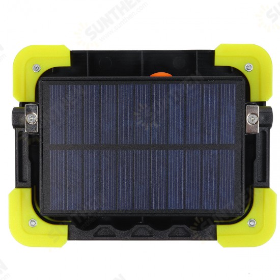 60W Foldable Solar Work Light USB Charging Portable Spotlight Camping Emergency