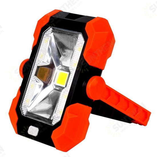 6W Solar Power LED Camping Lantern Portable Work Light Waterproof Magnet Emergency Lamp Power Bank