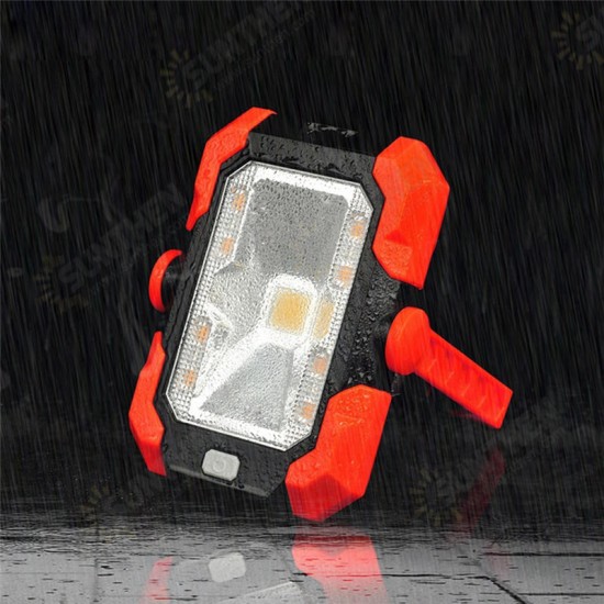 6W Solar Power LED Camping Lantern Portable Work Light Waterproof Magnet Emergency Lamp Power Bank