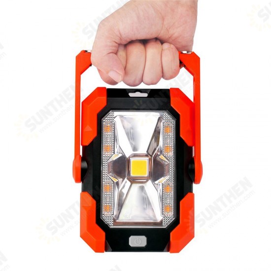 6W Solar Power LED Camping Lantern Portable Work Light Waterproof Magnet Emergency Lamp Power Bank