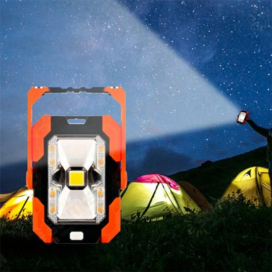 6W Solar Power LED Camping Lantern Portable Work Light Waterproof Magnet Emergency Lamp Power Bank