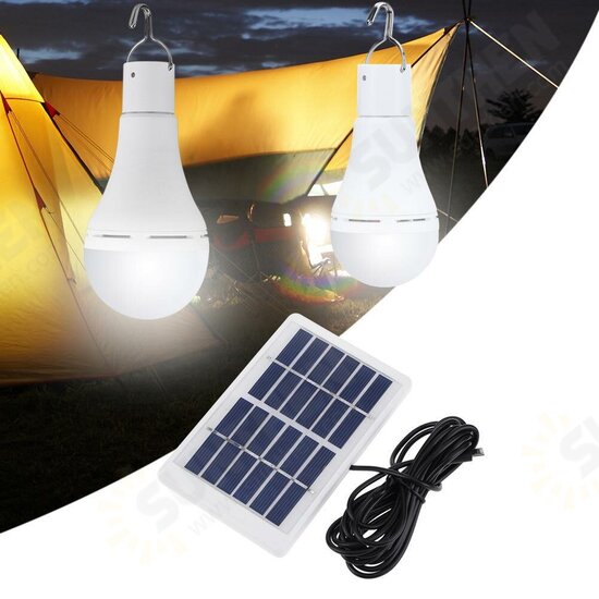 7W/9W Solar Light Bulb Outdoor Garden Lamp Remote Control Solar Power Outdoor Light Solar Panel Spotlight Portable Energy Lamp