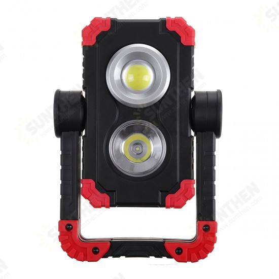 COB LED Work Light Camping Emergency Inspection Flashlight Spot Flood Lamp Stand