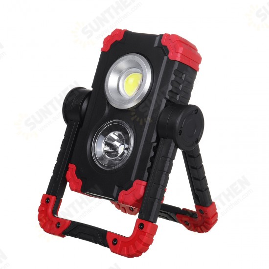 COB LED Work Light Camping Emergency Inspection Flashlight Spot Flood Lamp Stand