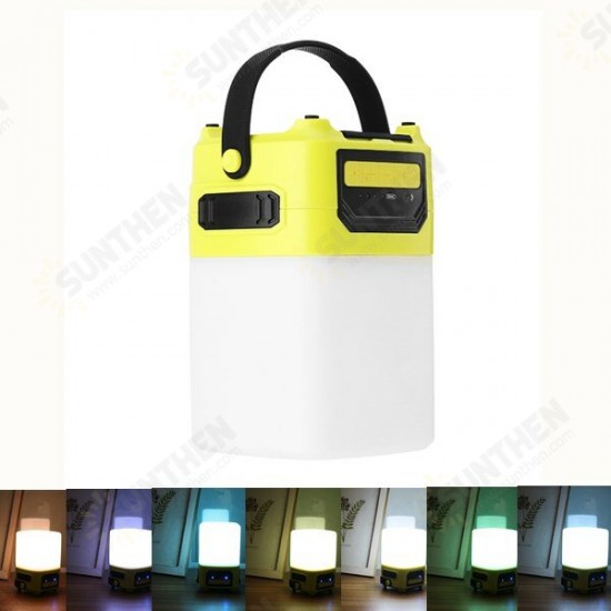 Goofy bluetooth Wireless Speaker USB Portable Outdoor Camping Lantern Colorful Dimmable Night Light