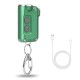 Mini Double-switch Keychain Lamp USB Charging Flashlight Camping Lantern Light Portable Flashlight Waterproof Super Bright