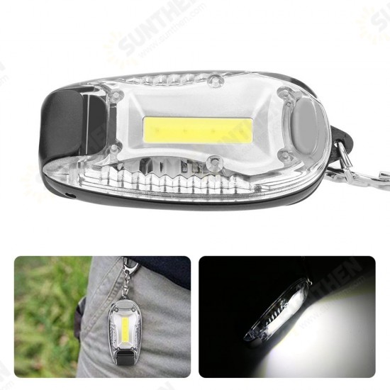 Mini Portable COB LED Keychain Camping Work Light Battery Powered Tent Emergency Lamp Flashlight