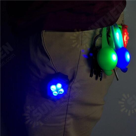 Mini Silicone Multi-functional LED Outdoor Camping Tent Light Ring Bracelet Warning Lamp