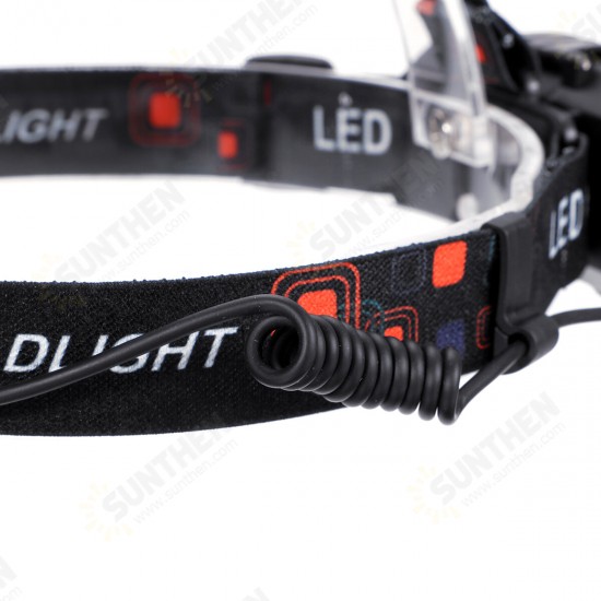 8LED USB Rechargeable Headlamp 6400mAh IPx4 Waterproof Outdoor Headlight 8 Light Modes