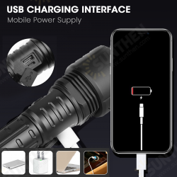 Portable USB Rechargeable 5 Modes & Zoomable P70.2 Tactical Flashlight High Brightness Waterproof Portable USB Rechargeable 5 Modes & Zoomable P70.2 Tactical Flashlight High Brightness Waterproof