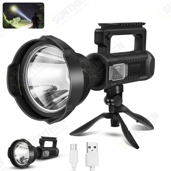 Rechargeable P70 Spotlight Flashlight High Lumens Super Bright Led Searchlight 4 Modes IPX5 Waterproof Work Lights for Hiking