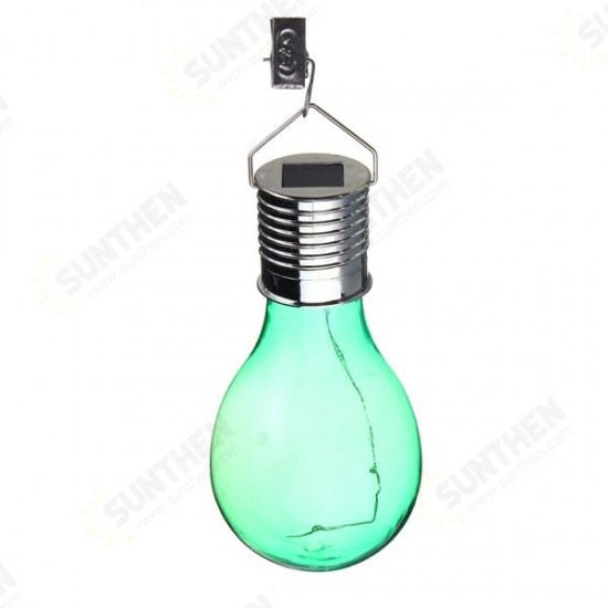 Solar Powered Camping Hanging LED Light Bulb Waterproof for Outdoor Garden Yard