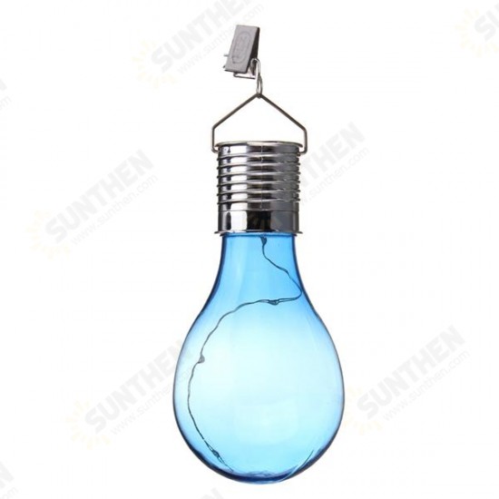 Solar Powered Camping Hanging LED Light Bulb Waterproof for Outdoor Garden Yard