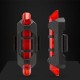 USB Rechargeable Bike LED Tail Light Bicycle Safety Cycling Warning Rear Lamp