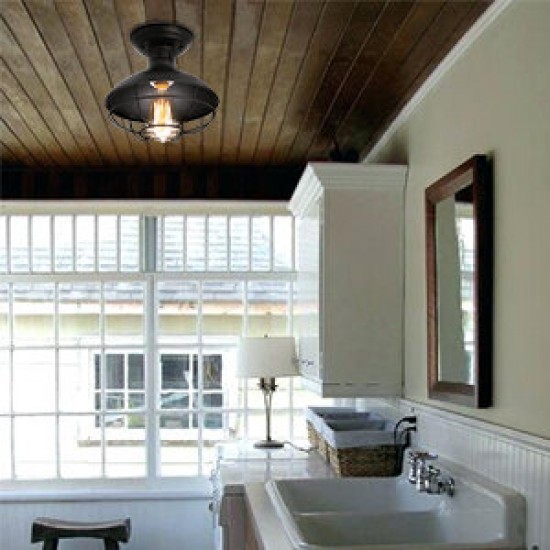 110v Modern Nordic Retro Iron lamp Lights Cage Fixture Decor For Living Room Bar Loft Home Decor