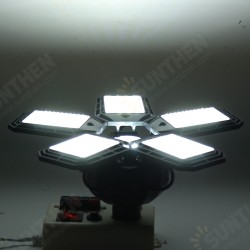 248 LED 5 Panels Deformable Garage Light E27 Basement Ceiling Lights Folding LED Workshop Fixture 248 LED 5 Panels Deformable Garage Light E27 Basement Ceiling Lights Folding LED Workshop Fixture