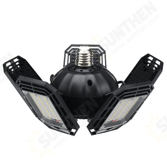 248 LED 5 Panels Deformable Garage Light E27 Basement Ceiling Lights Folding LED Workshop Fixture