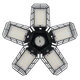 248 LED 5 Panels Deformable Garage Light E27 Basement Ceiling Lights Folding LED Workshop Fixture