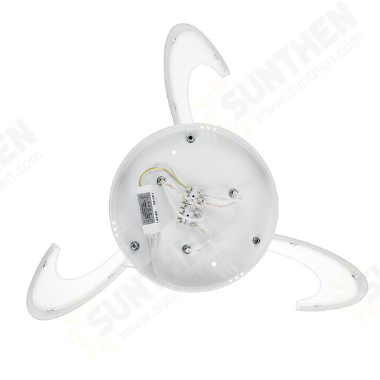 3 Heads Modern LED Acrylic Ceiling Lamp Pendant Light Chandeliers Bedroom+Remote Control