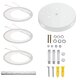 3 Heads Modern LED Ceiling Acrylic Home Lights Home Chandelier Lamp+Remote 3200-6500K