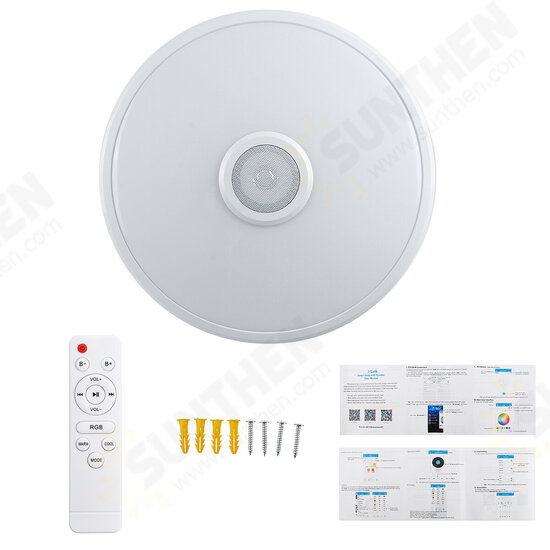 36/72W 110V/220V WIFI bluetooth LED Ceiling Light 256 Color RGB Music Dimmable Lamp Remote