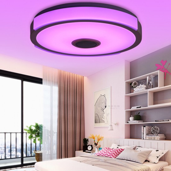 36W 108LED Music Ceiling Lamp RGB APP+Remote Control Bedroom Study Living Room
