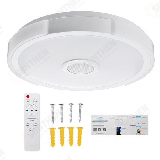 36W 108LED Music Ceiling Lamp RGB APP+Remote Control Bedroom Study Living Room