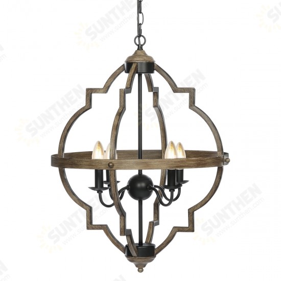 4-Light Pendant Lighting Rustic Metal Chandelier Industrial Ceiling Hanging Lamp 4-Light Pendant Lighting Rustic Metal Chandelier Industrial Ceiling Hanging Lamp