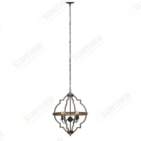 4-Light Pendant Lighting Rustic Metal Chandelier Industrial Ceiling Hanging Lamp 4-Light Pendant Lighting Rustic Metal Chandelier Industrial Ceiling Hanging Lamp