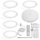5 Heads Modern LED Ceiling Acrylic Home Lights Home Chandelier Lamp+Remote 3200-6500K