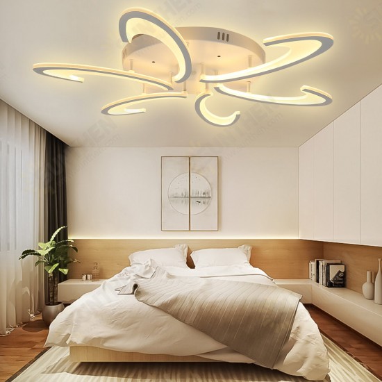 6 Heads Modern LED Acrylic Ceiling Lamp Pendant Light Chandeliers Bedroom+Remote Control 6 Heads Modern LED Acrylic Ceiling Lamp Pendant Light Chandeliers Bedroom+Remote Control