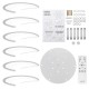 6 Heads Modern LED Acrylic Ceiling Lamp Pendant Light Chandeliers Bedroom+Remote Control 6 Heads Modern LED Acrylic Ceiling Lamp Pendant Light Chandeliers Bedroom+Remote Control