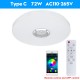 72W Smart LED Ceiling Light Lamp RGB bluetooth Music Speaker Bedroom Wall Lamp 72W Smart LED Ceiling Light Lamp RGB bluetooth Music Speaker Bedroom Wall Lamp