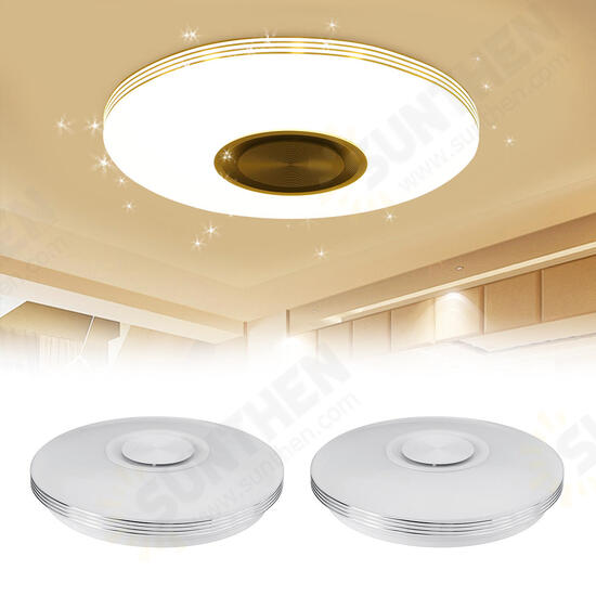 84LED RGBW Intelligent Music Ceiling Light Lamp APP/ Remote Control 220V/100-260V