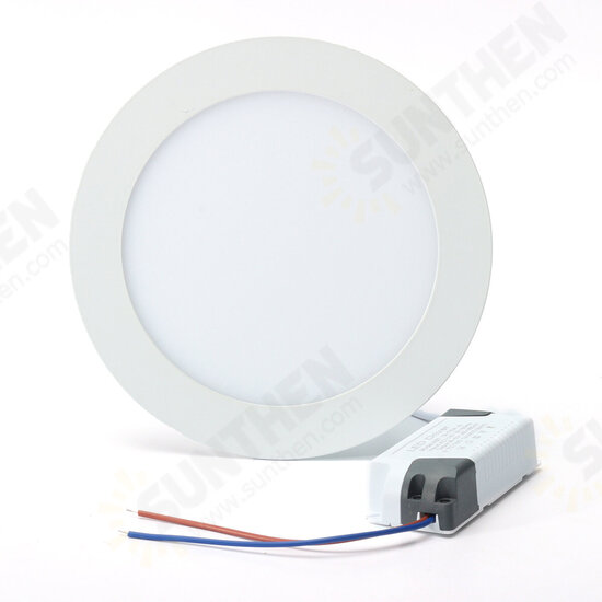 AC 110V 15W Dimmable Ultra-thin Round LED Panel 1500LM Recessed Ceiling Light with LED Driver AC 110V 15W Dimmable Ultra-thin Round LED Panel 1500LM Recessed Ceiling Light with LED Driver