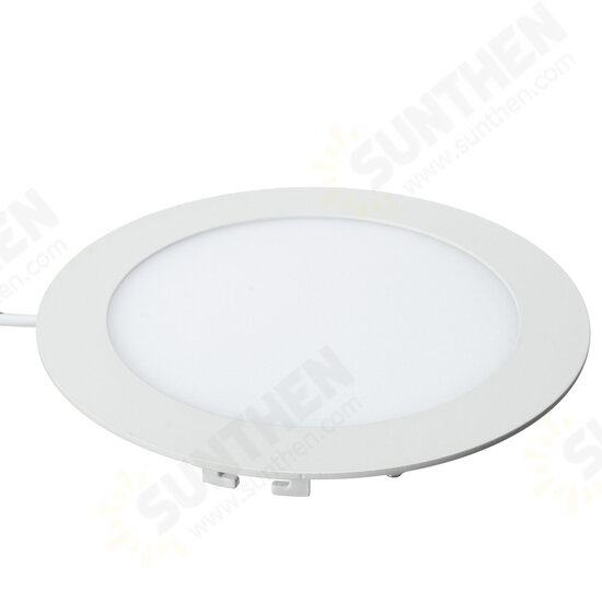 AC 110V 15W Dimmable Ultra-thin Round LED Panel 1500LM Recessed Ceiling Light with LED Driver AC 110V 15W Dimmable Ultra-thin Round LED Panel 1500LM Recessed Ceiling Light with LED Driver